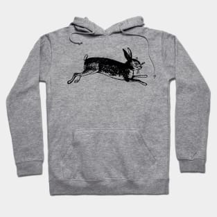 British Holiday Rabbit - black Hoodie